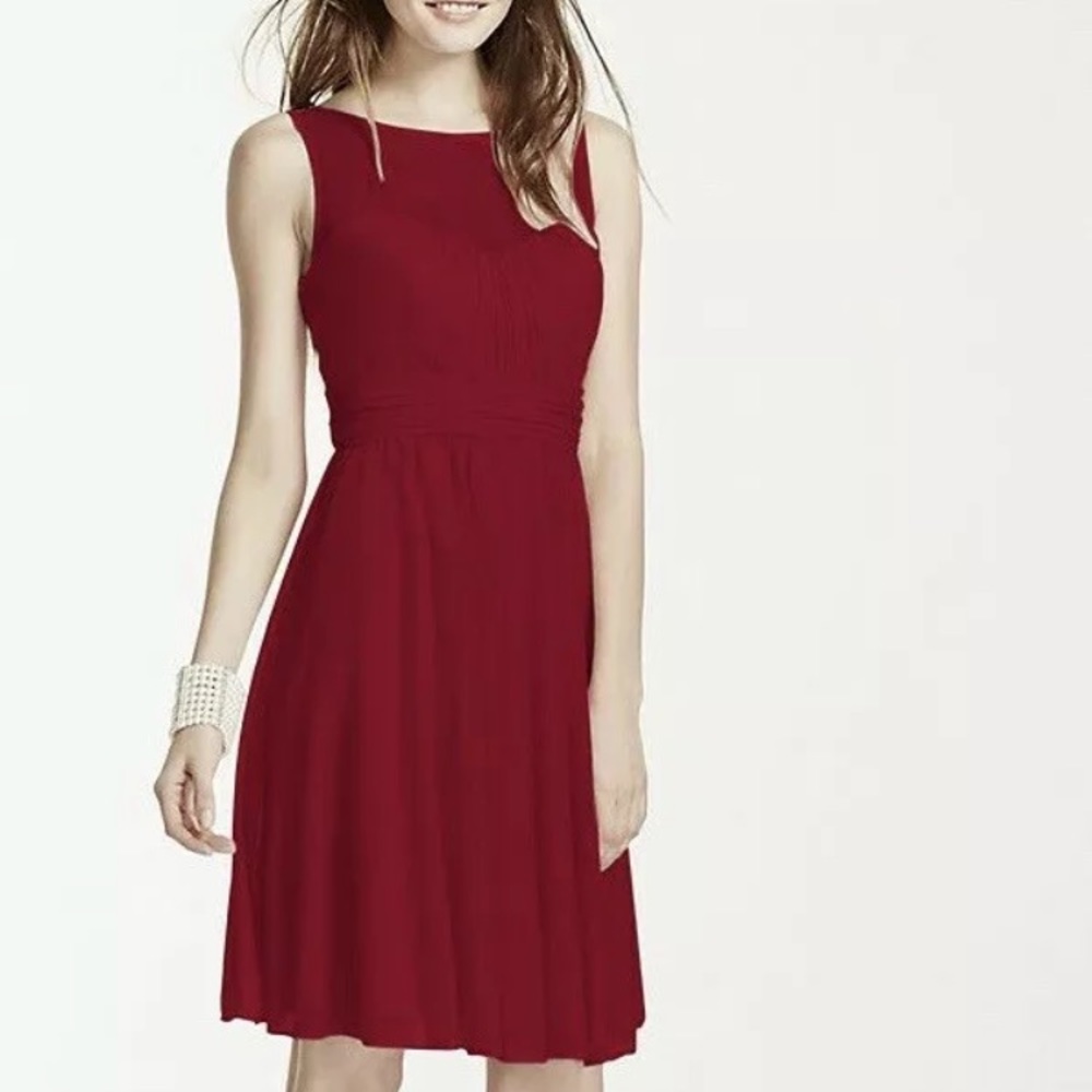 Women's David's Bridal Cherry Red Dress